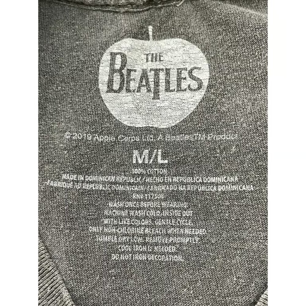 The Beatles Recording Studio Photo Graphic Print Gray T-Shirt Men's MEDIUM - Picture 4 of 4